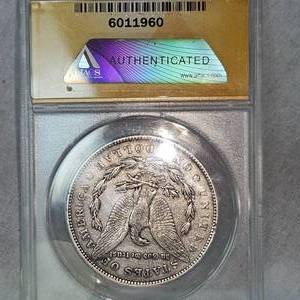 lot 54 image: 1878 Morgan $1 ANACS EF45