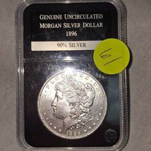 lot 61 image: 1896 Morgan $1 BU Encaps