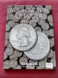 lot 8 image: Partial Washington Quarter Album