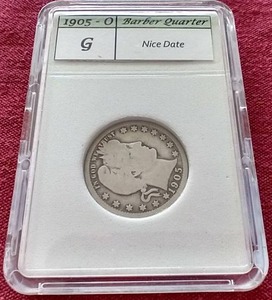 lot 9 image: 1905-O Barber Quarter