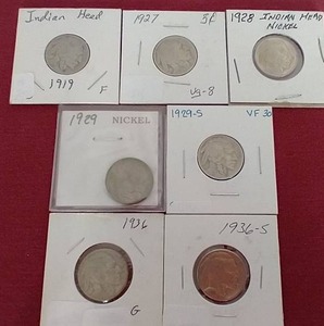 lot 72 image: (7) Buffalo Nickels