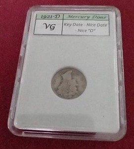 1921-D Mercury Dime - Key Date!