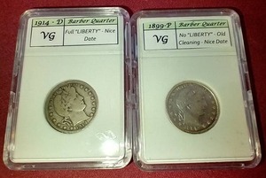 lot 104 image: (2) Barber Quarters