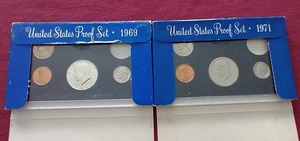 lot 107 image: (2) Partial Proof Sets - Includes 1969 40% Half
