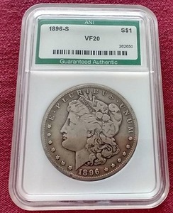 lot 109 image: 1896-S Morgan Dollar - ANI VF20