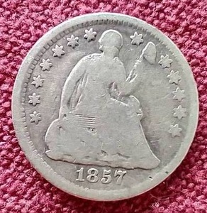 lot 167 image: 1857 Liberty Seated Half Dime