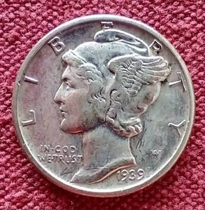 lot 172 image: 1939-D Mercury Dime