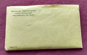 lot 211 image: 1964 U.S. Mint Partial Proof Set