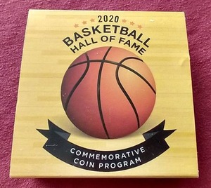 lot 213 image: Awesome 2020 Basketball HOF Commemorative Silver Dollar