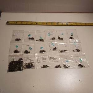 lot 430 image: Large lot of antiqued bronze alloy jewelry finings - 18 Pkgs total