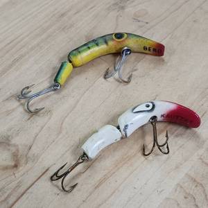 lot 479 image: Lot of vintage lures Beno and Kautzky flex Ike