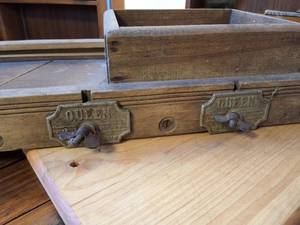 lot 493 image: Antique wooden cabbage shredder or slaw cutter, often referred to as a Krauthobel.