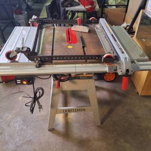 lot 132 image: Large 10 Table saw by Craftsman including Align-A-Rip rip fence