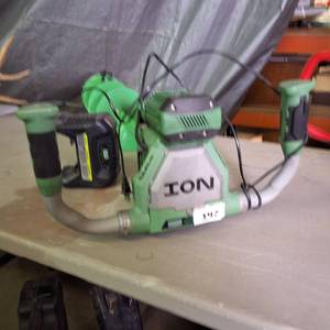lot 147 image: ION R1 40V Lithium-Ion Electric Ice Auger - works great