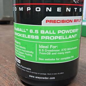 lot 162 image: Winchester StaBALL 6.5 Ball Powder, a smokeless rifle propellant - 1 pound