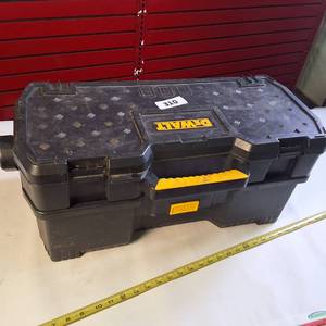 lot 310 image: DEWALT 24-inch Resin Tool Tote with a removable power tool case, model number DWST24070
