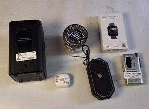 lot 340 image: Smart Watch Call, Ear buds and Internet Gateway