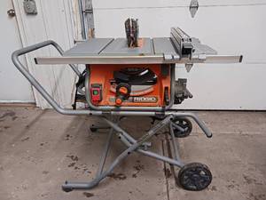 lot 224 image: RIDGID 10-inch Portable Table Saw