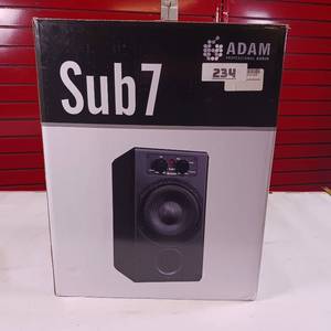 lot 234 image: ADAM Audio Sub7 Active Subwoofer, designed to complement smaller studio monitor in original box