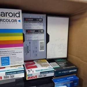 lot 263 image: Large Box Chock Full of Vintage VHS tapes