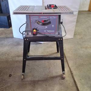 lot 253 image: Performax 10 Table Saw (Model 90215) on a stand - works