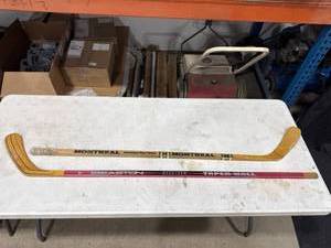 lot 1682 image: Two Ice Hockey Sticks