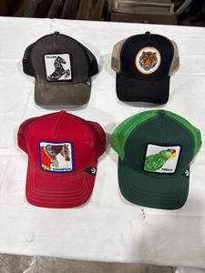 lot 1774 image: Four Animal Farm Trucker Caps