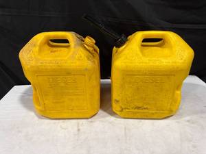 lot 1777 image: Two 5-Gallon Diesel Cans