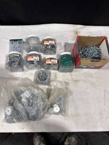 lot 1778 image: Assorted Hardware Fasteners Lot