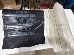 lot 1779 image: 10 DI Pipe Corrosion Protection Film