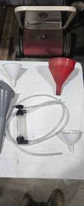 lot 1812 image: Funnels & Fluid Transfer Pump
