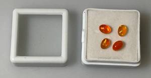 lot 39 image: Natural Ethiopian Oval Fire Opals 4x8MM