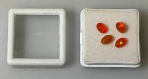 lot 45 image: Natural Ethiopian Oval Fire Opals 4x8MM