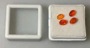 lot 47 image: Natural Ethiopian Oval Fire Opals 4x8MM