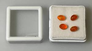 lot 49 image: Natural Ethiopian Oval Fire Opals 4x8MM