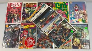 lot 51 image: Misc. Comics Including STAR WARS And More (Bagged And Carded)