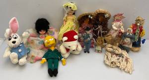 lot 105 image: Misc. Vintage Dolls And More Including Simp