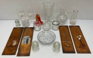 lot 107 image: Misc. Vintage Cut Glass, Crystal, Murano Style Glass And More (Some Chips Present)