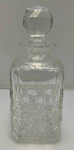lot 122 image: Edinburgh Scotland Cut Crystal Decanter RARE Heavy Leaded Crystal