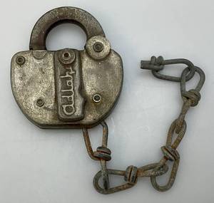 lot 135 image: Antique ADLAKE B&M  Railroad Lock