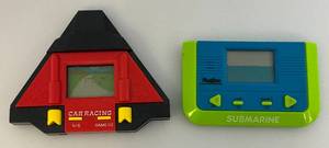 lot 157 image: Two Miniature Electronic Handheld Games Including Car Racing And Submarine