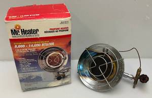 lot 180 image: MR. Heater Propane Heater 8,000-14,000 Btu Adjustable (Great For Ice Fishing) In Original Box Lightly Used