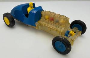 lot 190 image: Vintage 1950s  NOSCO HOT SEE JALOPY Race Car Friction Plastic Toy (Missing One Little Plastic Piece On Bottom)
