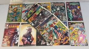 lot 213 image: Misc. Comics Including SUPERMAN And More (Bagged And Carded)