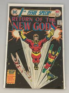 lot 220 image: DC 30 Cent 1ST ISSUE SPECIAL #13 RETURN OF THE NEW GODS (Bagged And Carded)