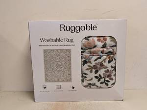 lot 2 image: NEW RUGGABLE WASHABLE RUG