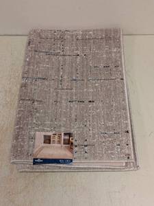 lot 37 image: NEW MOHAWK HOME TANGIERS COLLECTION ACCENT RUG BIEGE BLUE