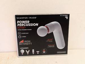 SHARPER IMAGE POWER PERCUSSION EDGE + PORTABLE PERCUSSION MASSAGER