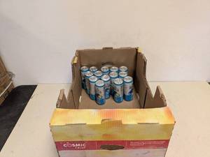 lot 87 image: GENIUS GOURMET SPARKLING PROTEIN WATER BLUE RASPBERRY LEMONADE 13PK