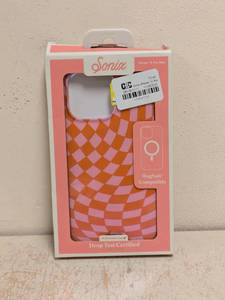 lot 120 image: NEW SONIX IPHONE 15 PRO MAX CASE (PINK CHECKERED)